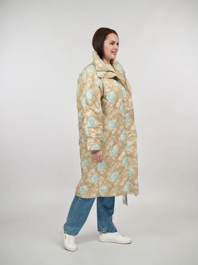 Пуховое пальто 51030 Размер 50-56 фото 10