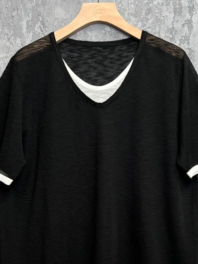 Джемпер короткий рукав 23066 размер 50- 58 фото 13