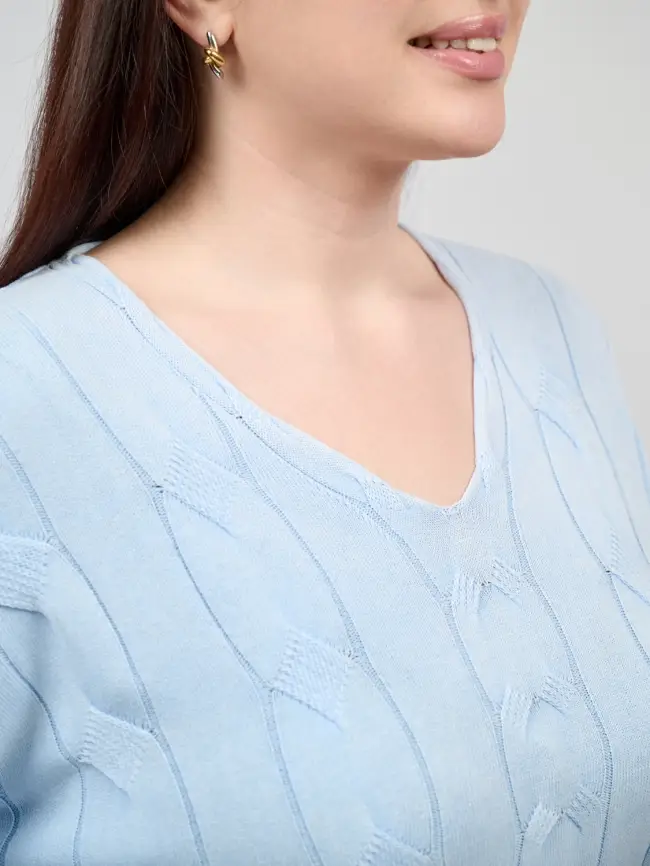 Джемпер Италия косы 3388 Размер 50-58 фото 114