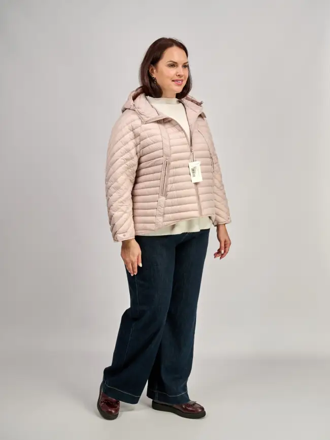 Куртка пуховая легкая 8184 Размер 48-58 фото 42