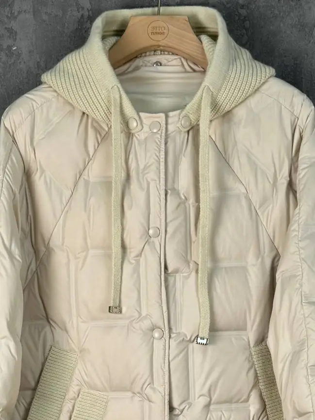 Пуховое пальто 6562 Размер 48-56 фото 18