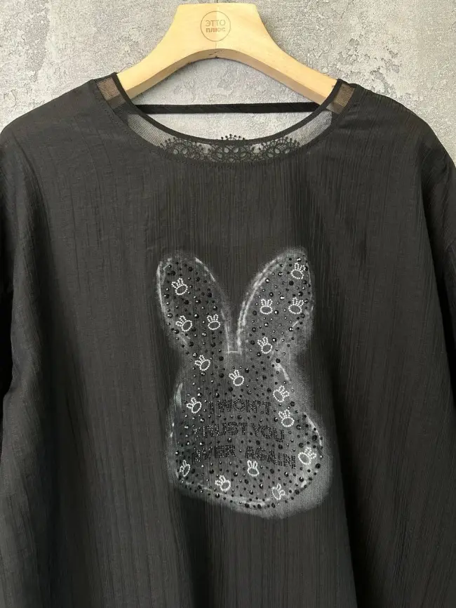 Футболка "Зайчик" 6928 Размер 50-56 фото 40