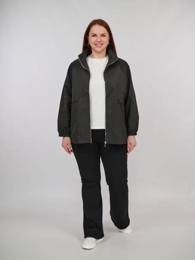 Ветровка со стразами 1635 Размер 50-54 фото 3