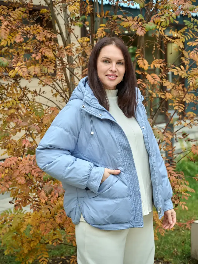 Пуховая куртка ЭттоПлюс 2553 Размер 48-54 фото 110