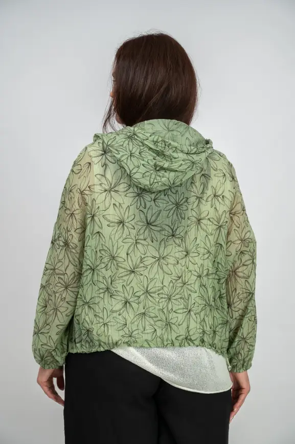 Ветровка-пыльник на молнии 9182 Размер 50-58 фото 29