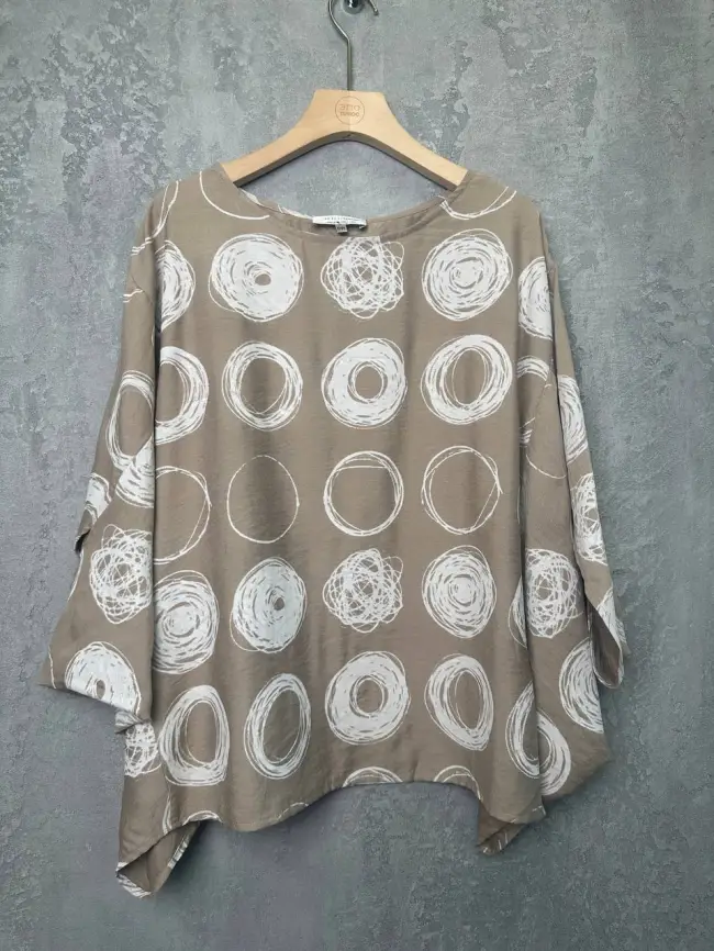 Блуза оверсайз ЭттоПлюс 31599 Размер 48-58 фото 18