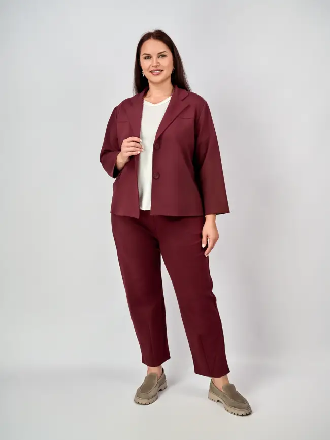 Брючный костюм ЭттоПлюс 9394 Размеры 48-58 фото 3
