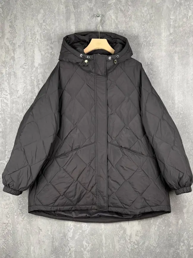 Стеганая куртка с капюшоном 8815 Размер 48-54 фото 24