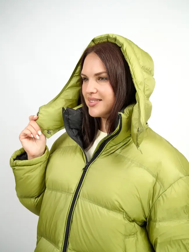 Пуховик зимний 9903 удлиненный Размер 50-60 фото 45