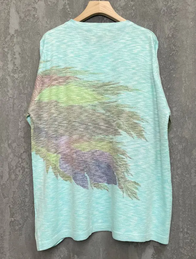 Джемпер облегченный с принтом 1006 Размер 50-58 фото 13