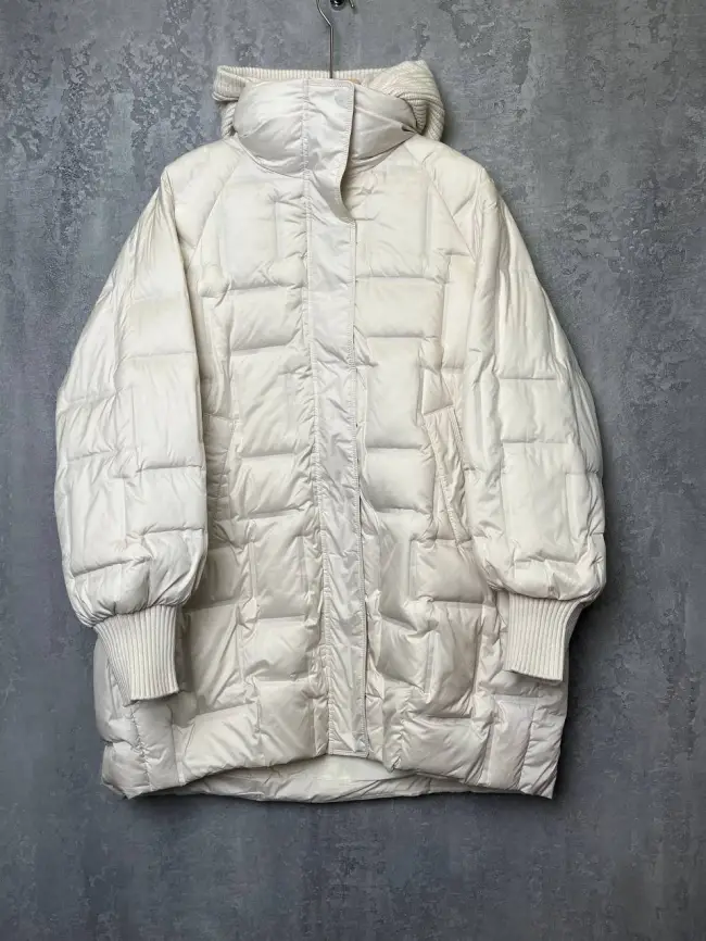 Пальто с вязаным капюшоном №2 8893 Размер 50-56 фото 3