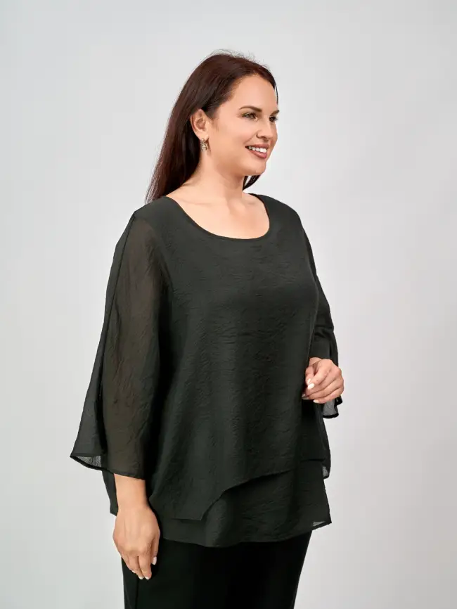 Блуза ЭттоПлюс 30059 Размер 50-58 фото 62