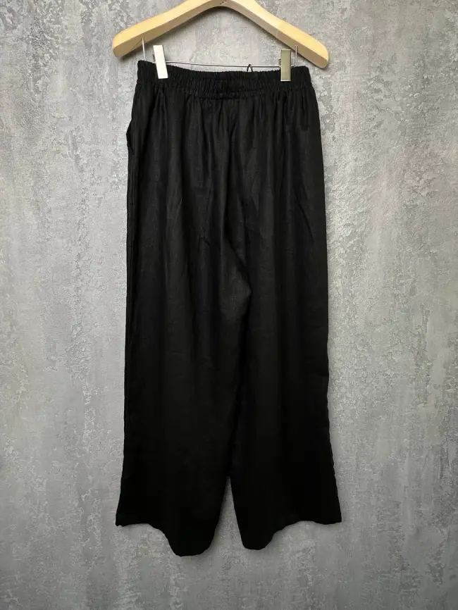 Брюки палаццо лен 24071 фото 2