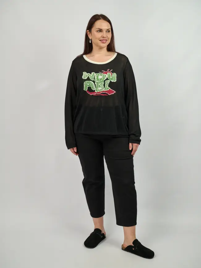 Джемпер с принтом 22717 размер 50- 58 фото 14