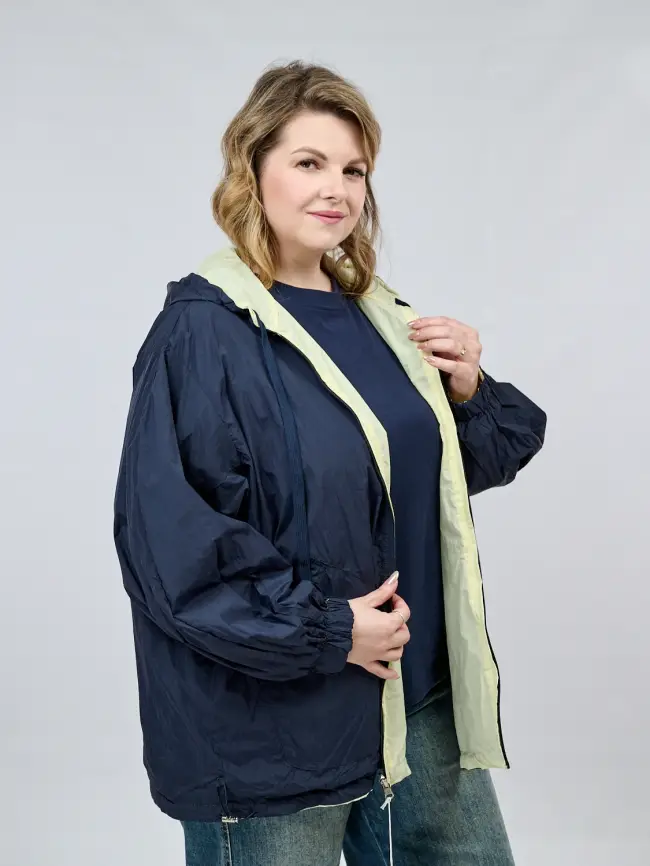 Двухсторонняя ветровка 17167 Размер 50-58 фото 25