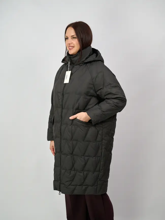Пальто стеганое облегченное 8809 фото 27
