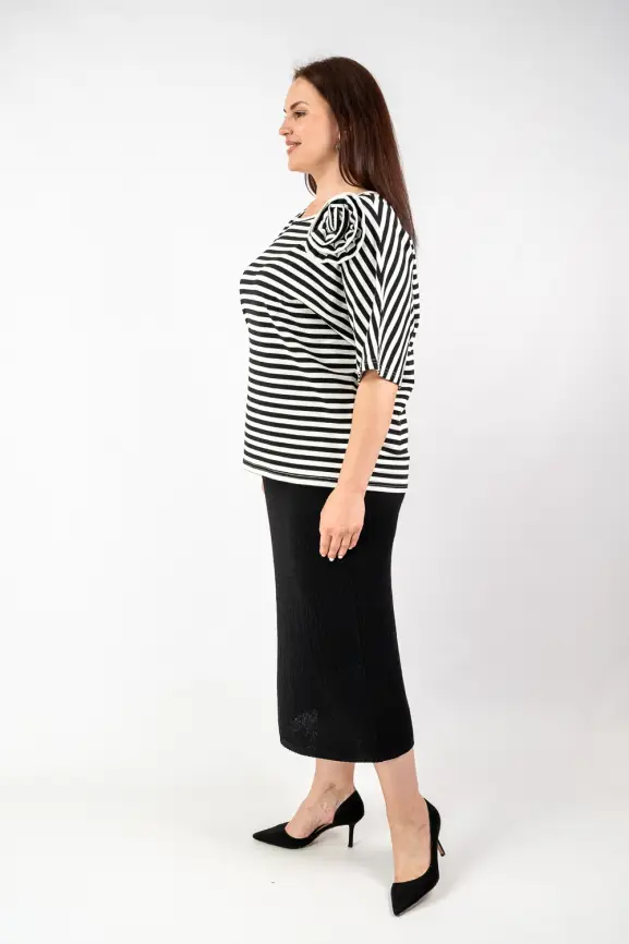 Футболка полоска ЭттоПлюс 33415 Размеры 50-58 фото 55