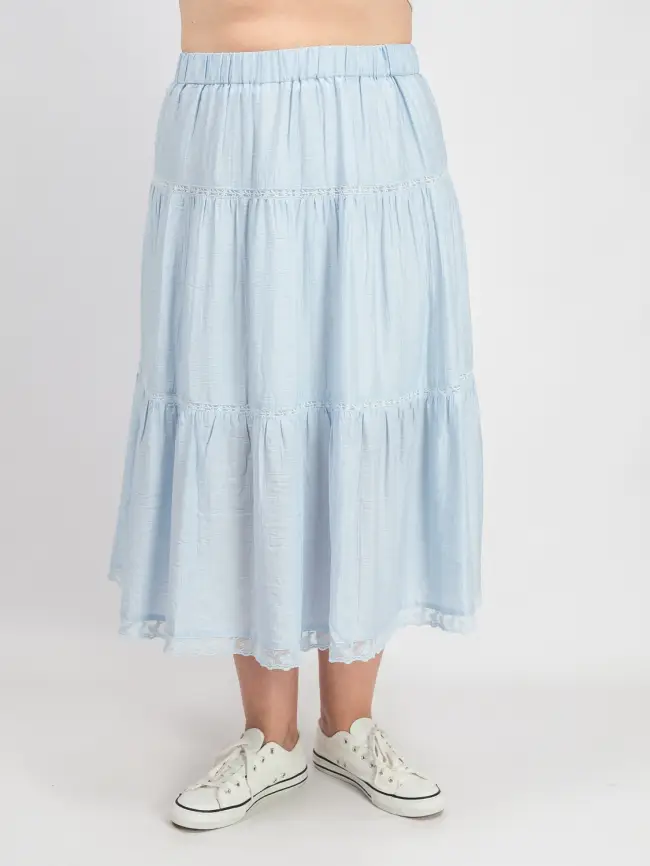 Юбка ярусная 1217 размеры 50- 56 фото 11