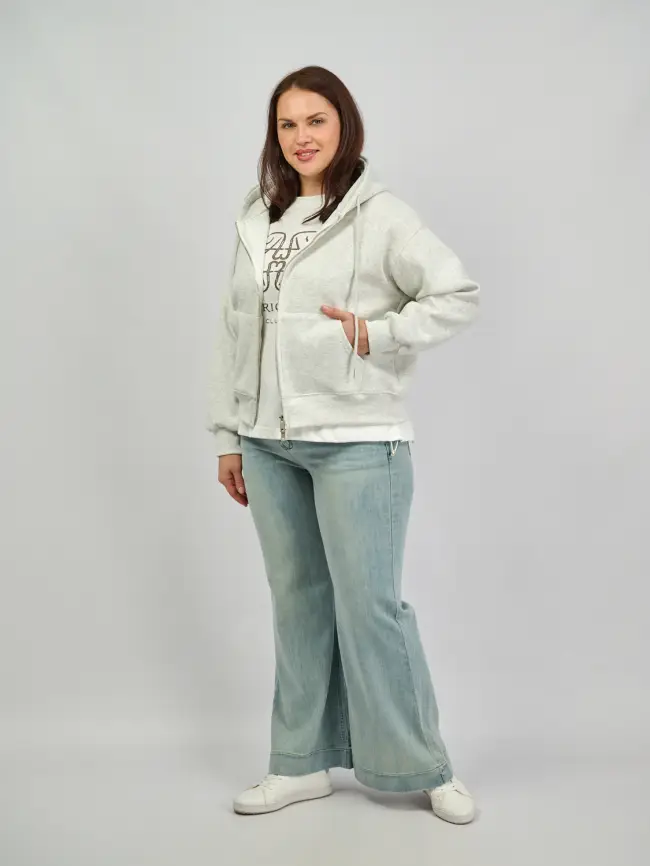 Худи зип утепленное 10 Размер 46-54 фото 26