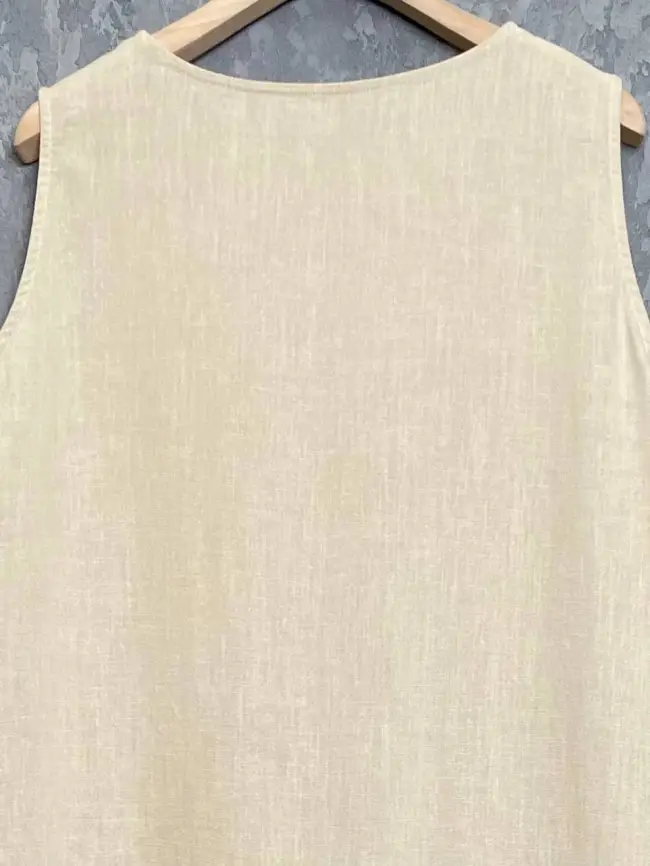 Сарафан волан лен 23300 Размер 54-58 фото 21