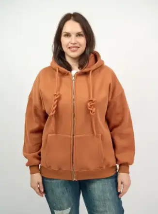 Худи зип утепленное оверсайз 506 Размер 50-58 фото 249