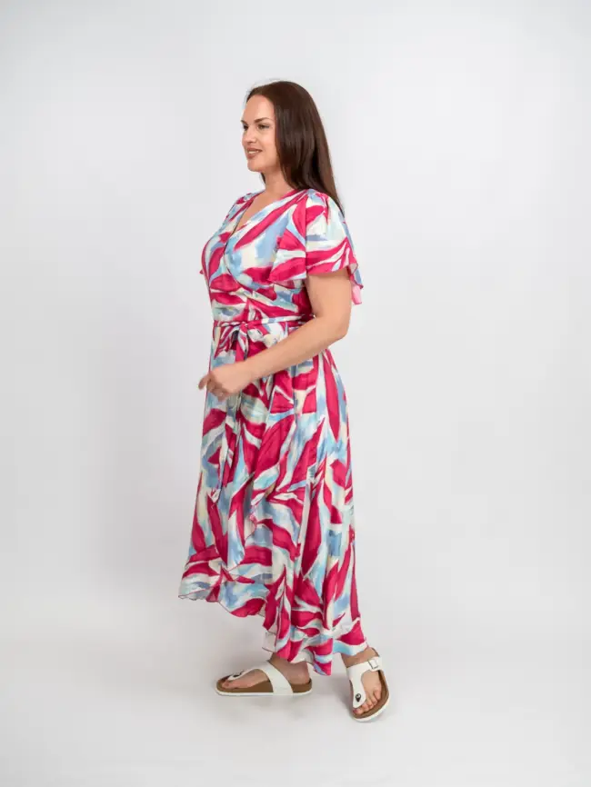 Платье на запахе ЭттоПлюс 044 размеры 48 - 58 фото 23