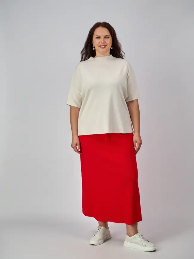 Юбка лапша ЭттоПлюс 493 Размер 50-56 фото 1