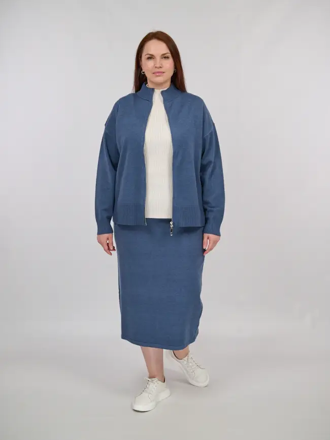 Джемпер без рукавов ЭттоПлюс 876 Размер 54-58 фото 32