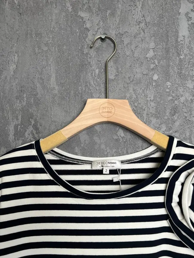 Футболка полоска ЭттоПлюс 33415 Размеры 50-58 фото 46