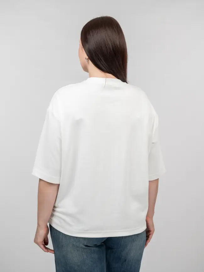 Лонгслив с принтом 95047 Размеры 48-58 фото 12