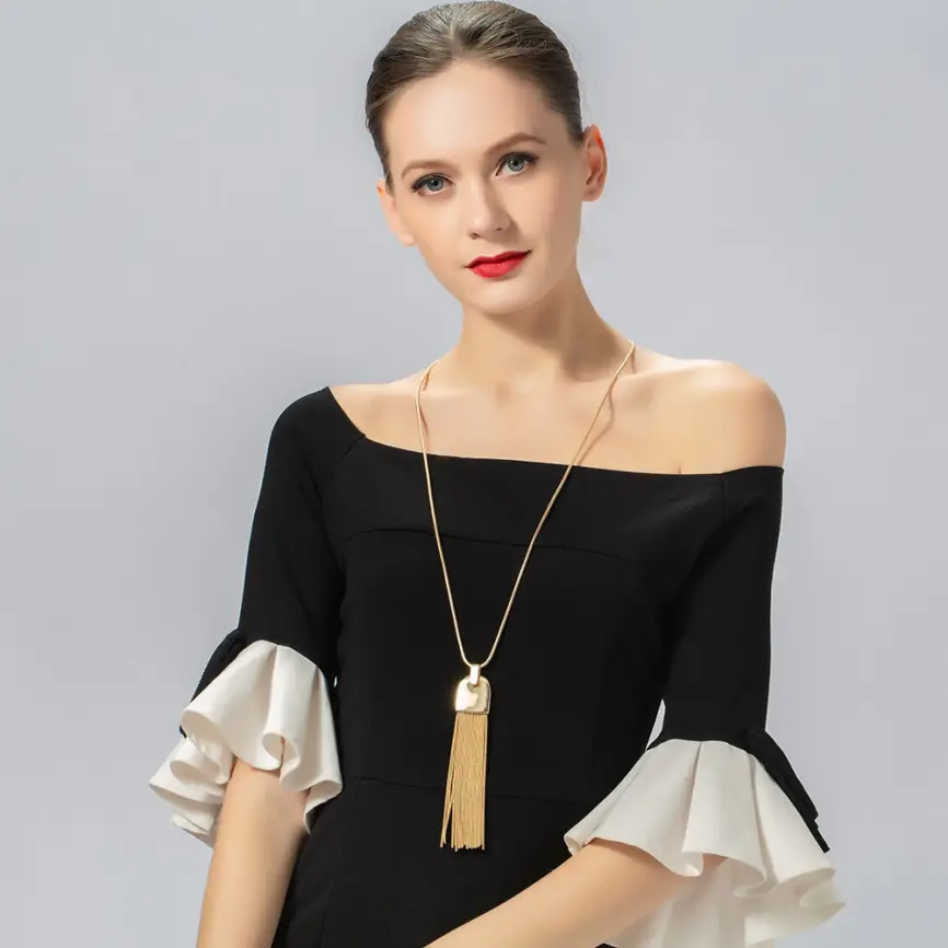 Колье с кисточкой Б0266 фото 2