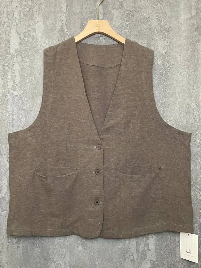 Удлиненный жилет 25018 Размер 50-58 фото 22