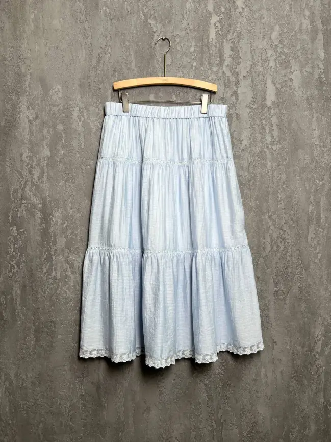 Юбка ярусная 1217 размеры 50- 56 фото 15