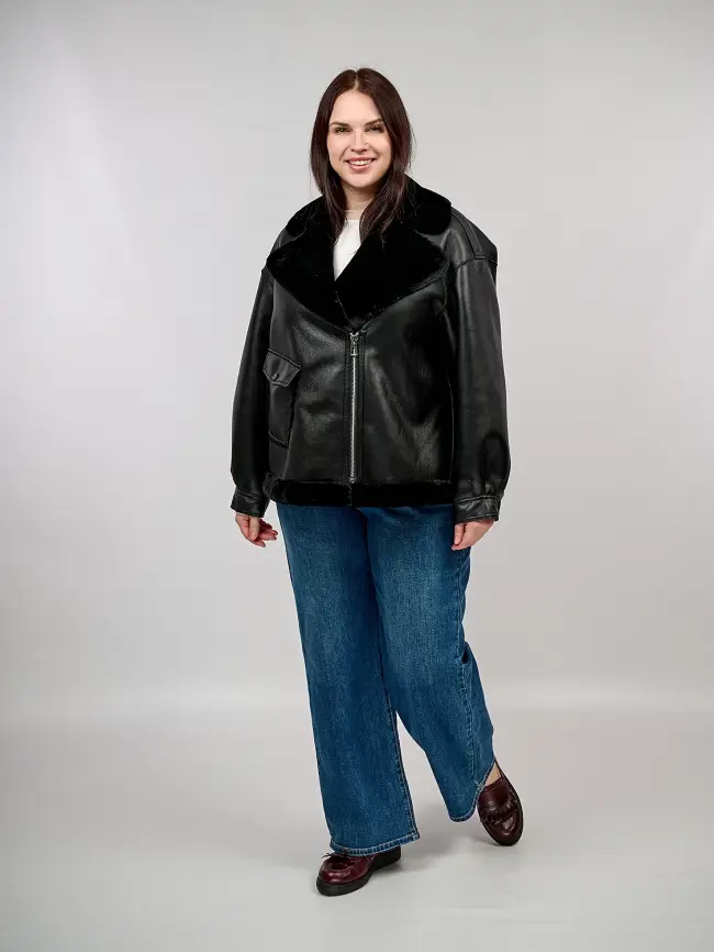 Дубленка 121103-1 Размер 54-58 фото 2