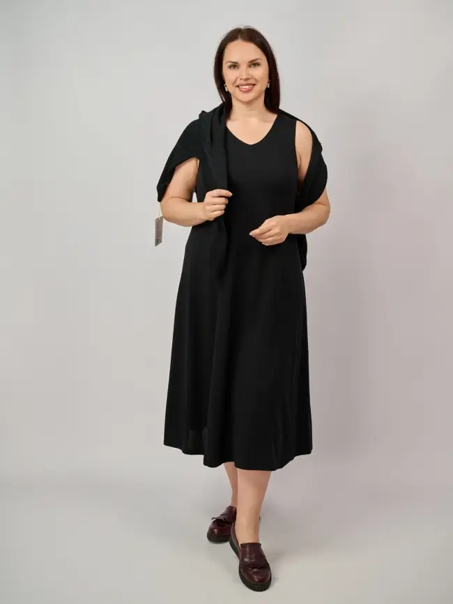 Платье с накидкой 23338 Размер 50-58 фото 3