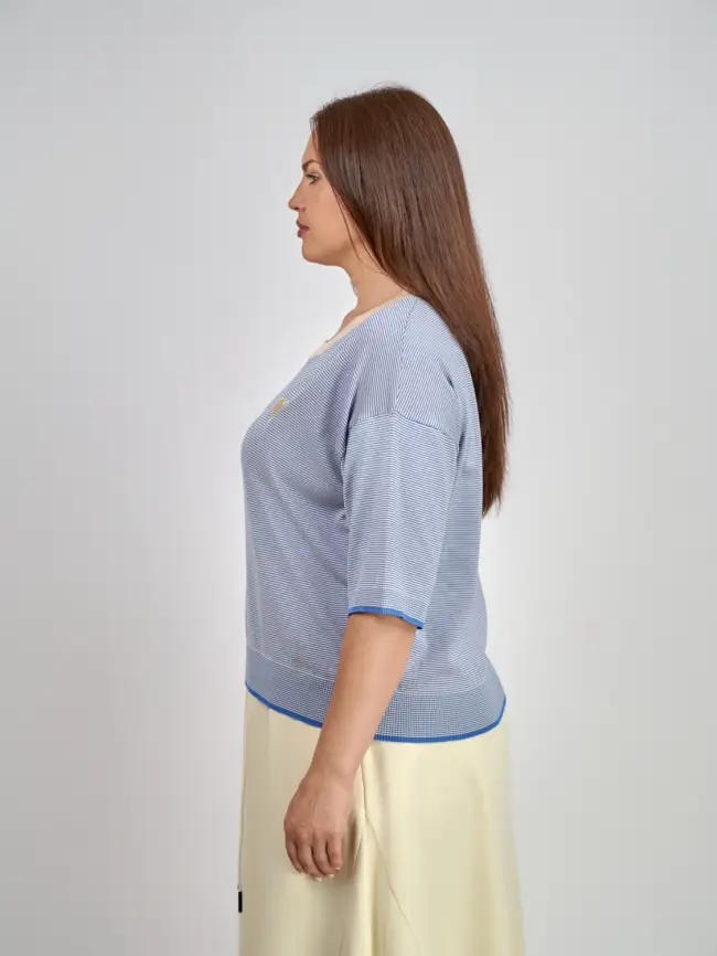 Джемпер облегченный ЭттоПлюс 25415 размер 48-54 фото 30