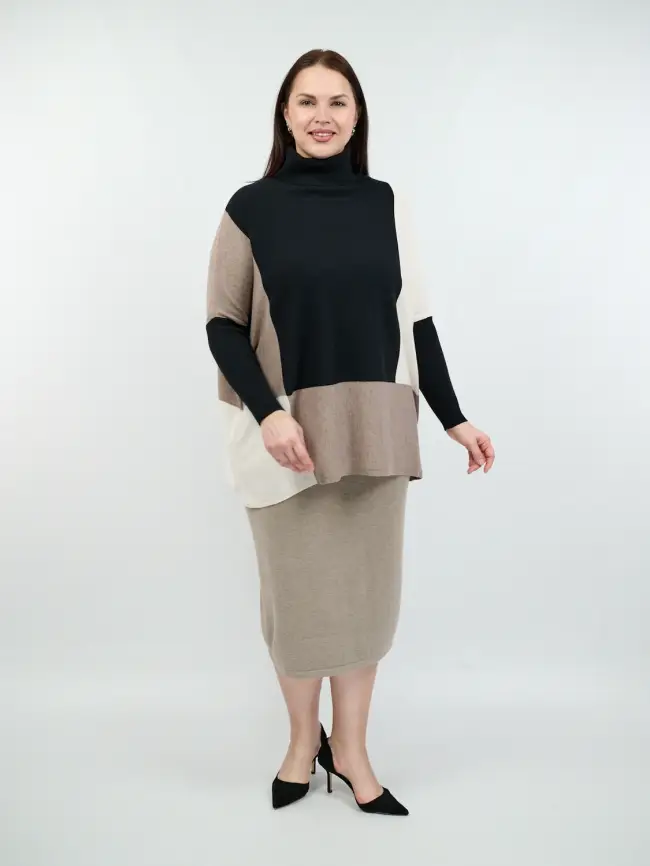 Юбка-карандаш ЭттоПлюс 272-1 Размер 54-58 фото 16