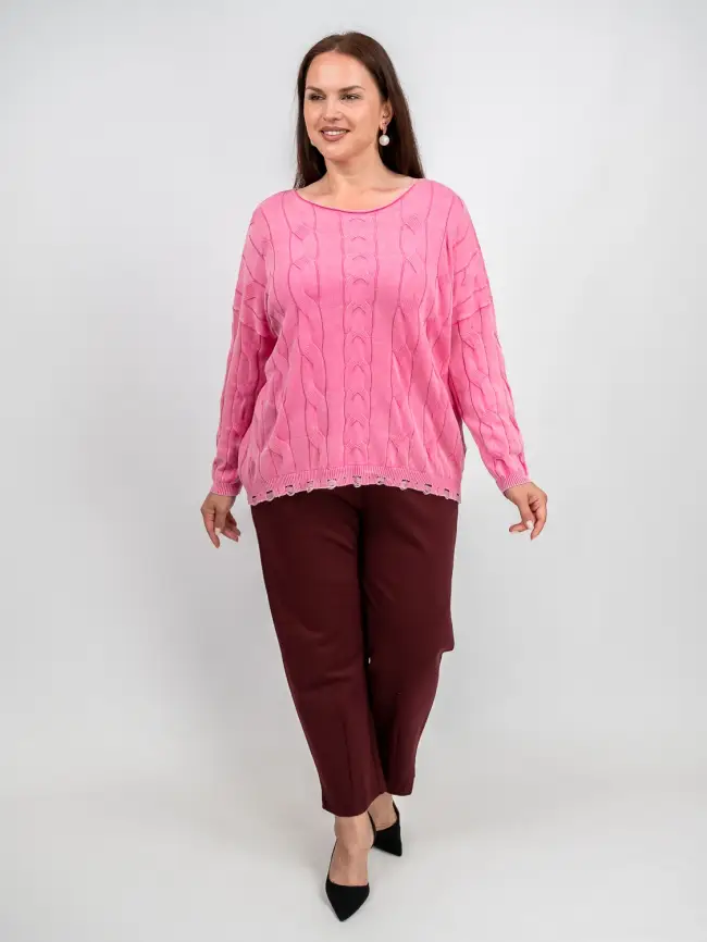 Джемпер Италия с круглым горлом 3388 Размер 50-58 фото 10