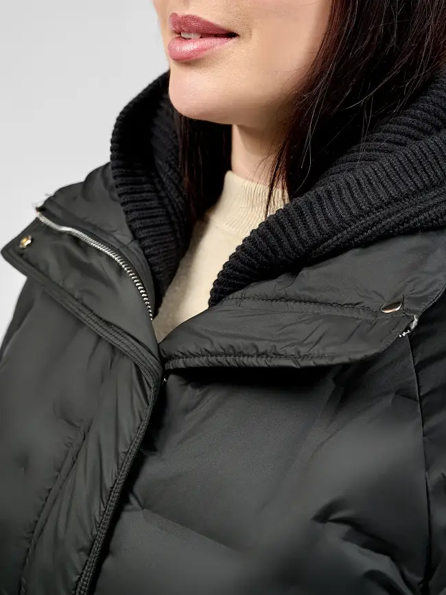 Пальто с вязаным капюшоном №2 8893 Размер 50-56 фото 24