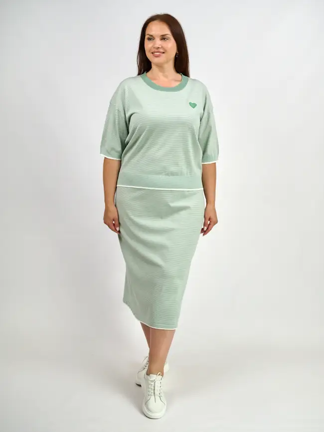 Джемпер облегченный ЭттоПлюс 25415 размер 48-54 фото 46