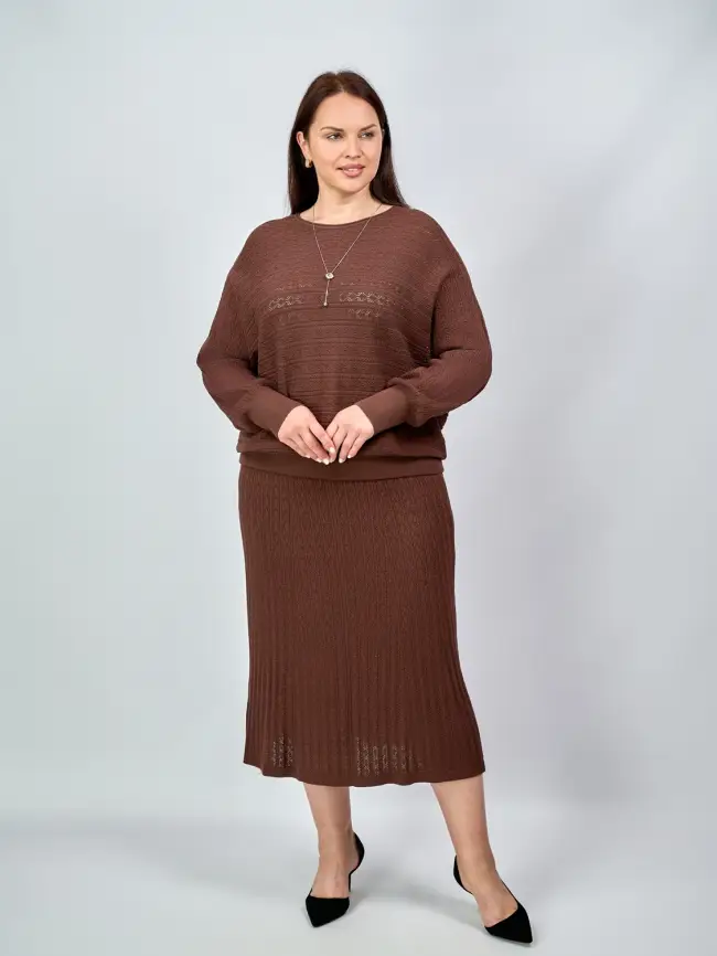 Костюм "Ажурная вязка" ЭттоПлюс 123456 Размер 50-56 фото 13