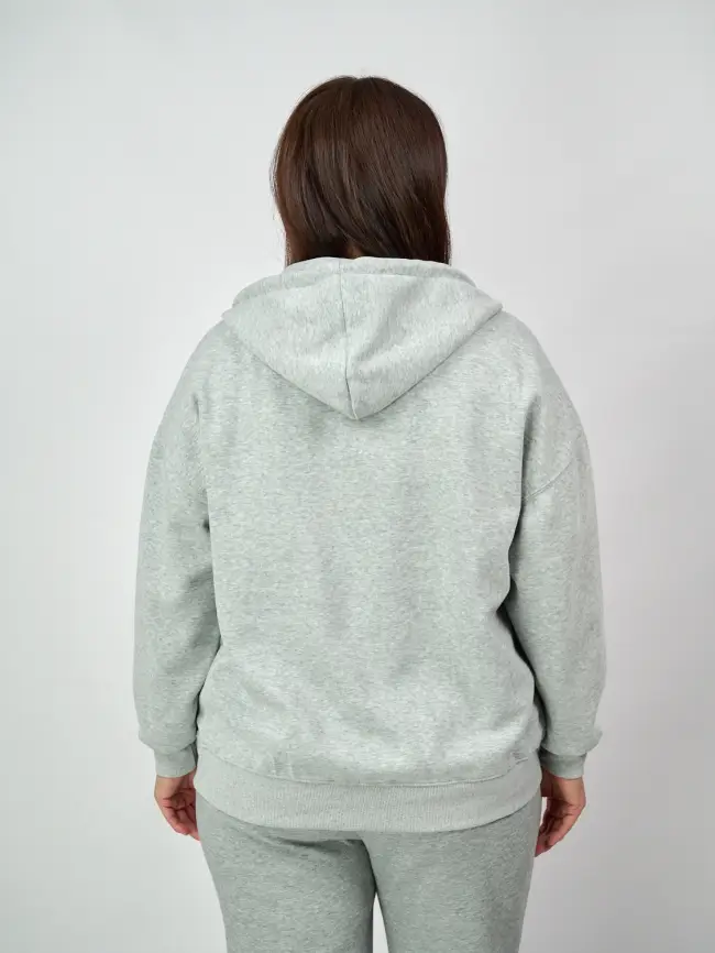 Худи зип утепленное оверсайз 506 Размер 50-58 фото 78