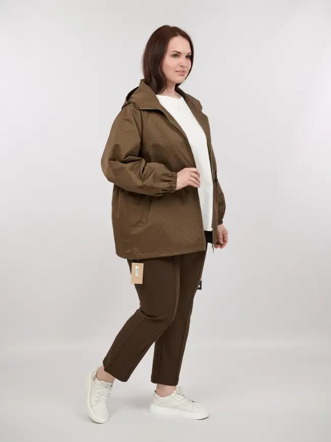 Ветровка со стразами 1633 Размер 50-58 фото 22