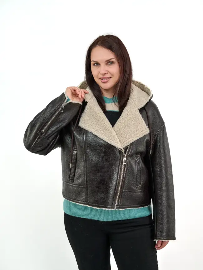 Дубленка авиатор 18926 Размер 50-54 фото 10