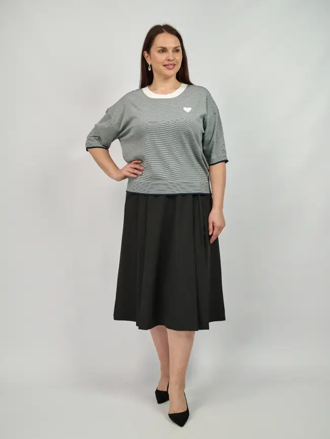 Джемпер облегченный ЭттоПлюс 25415 размер 48-54 фото 13