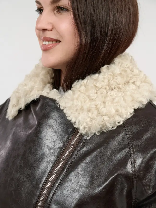 Дубленка 881801 Размер 54-58 фото 8