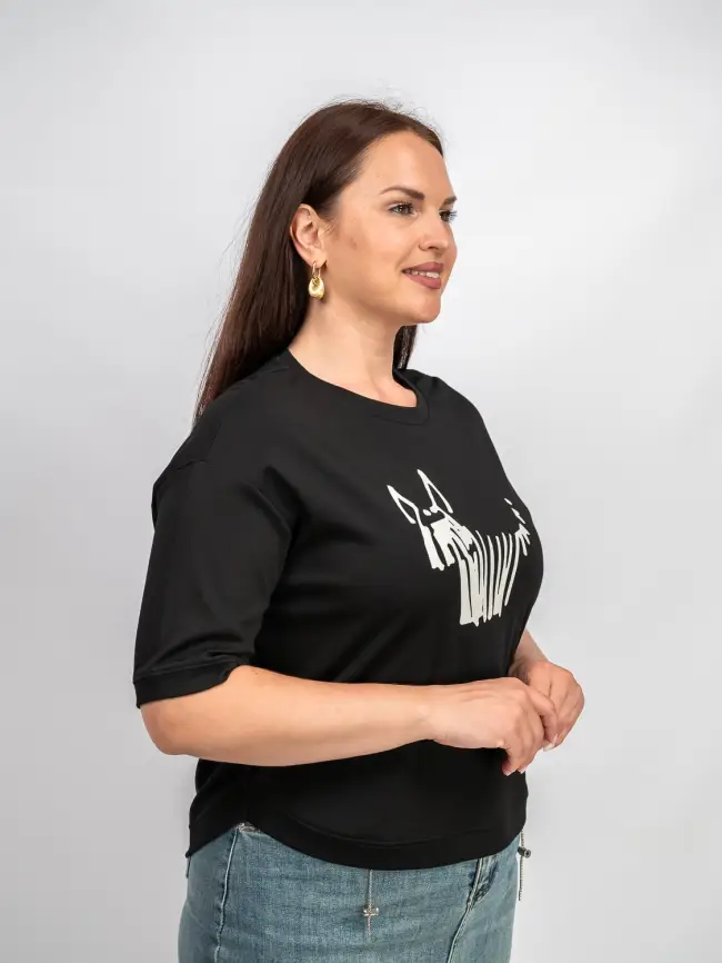 Футболка с принтом 95141 Размер 50-54 фото 39