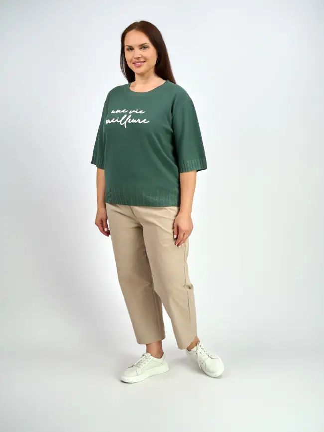 Джемпер облегченный ЭттоПлюс 25414 Размер 48-54 фото 76