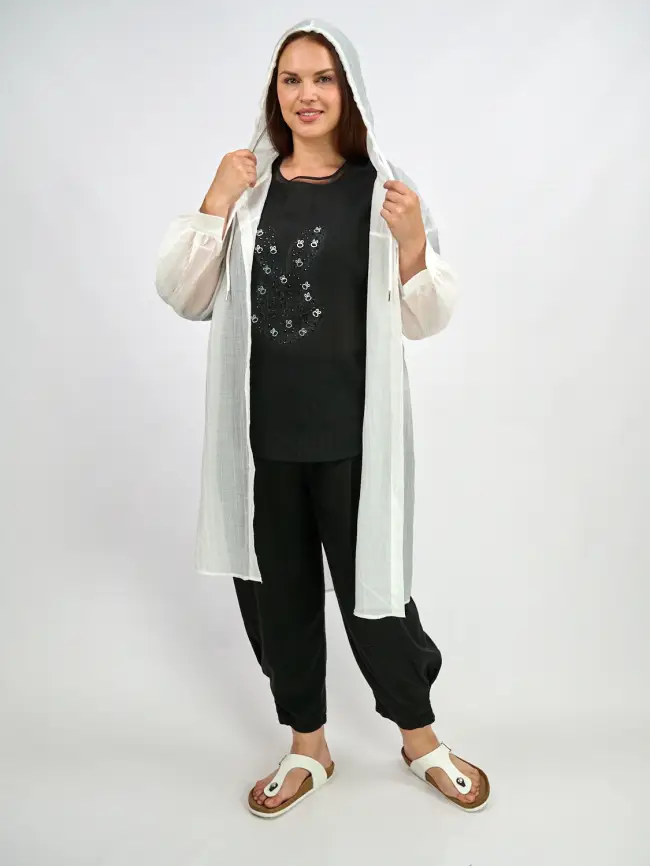 Пыльник рубашка удлиненный 9087 Размер 50-58 фото 39