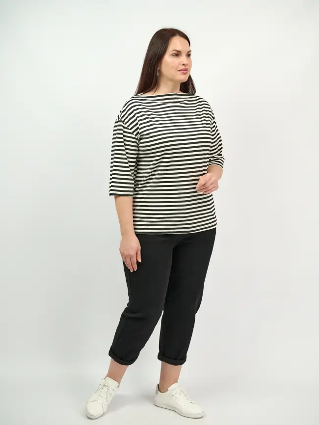 Лонгслив полоска ЭттоПлюс 1711 Размер 50-56 фото 4